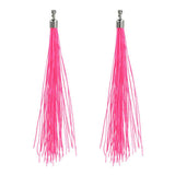 Boland boucles d'oreilles festival rose fluo, 20cm