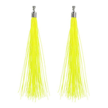 Boland boucles d'oreilles festival jaune fluo, 20cm