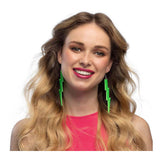 Boucles d'oreilles Boland flash vert fluo