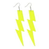 Boland boucles d'oreilles flash jaune fluo