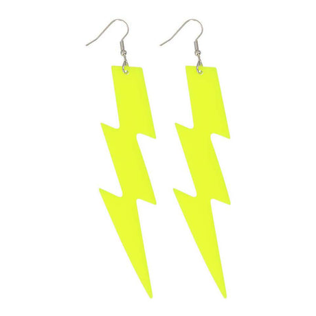 Boland boucles d'oreilles flash jaune fluo