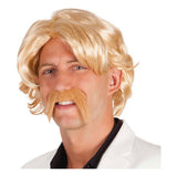 Perruque blonde Boland avec moustache
