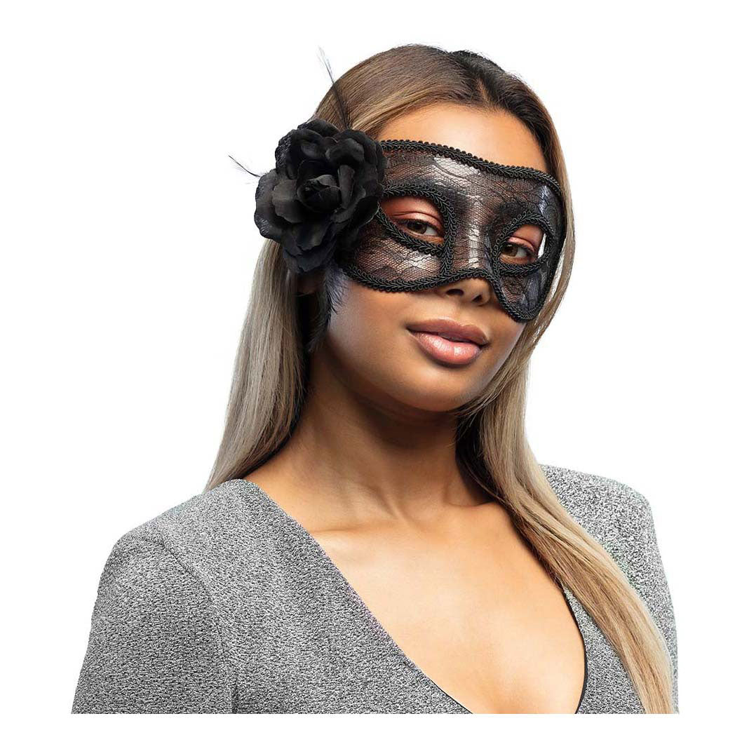Boland masque pour les yeux en dentelle mystique noir