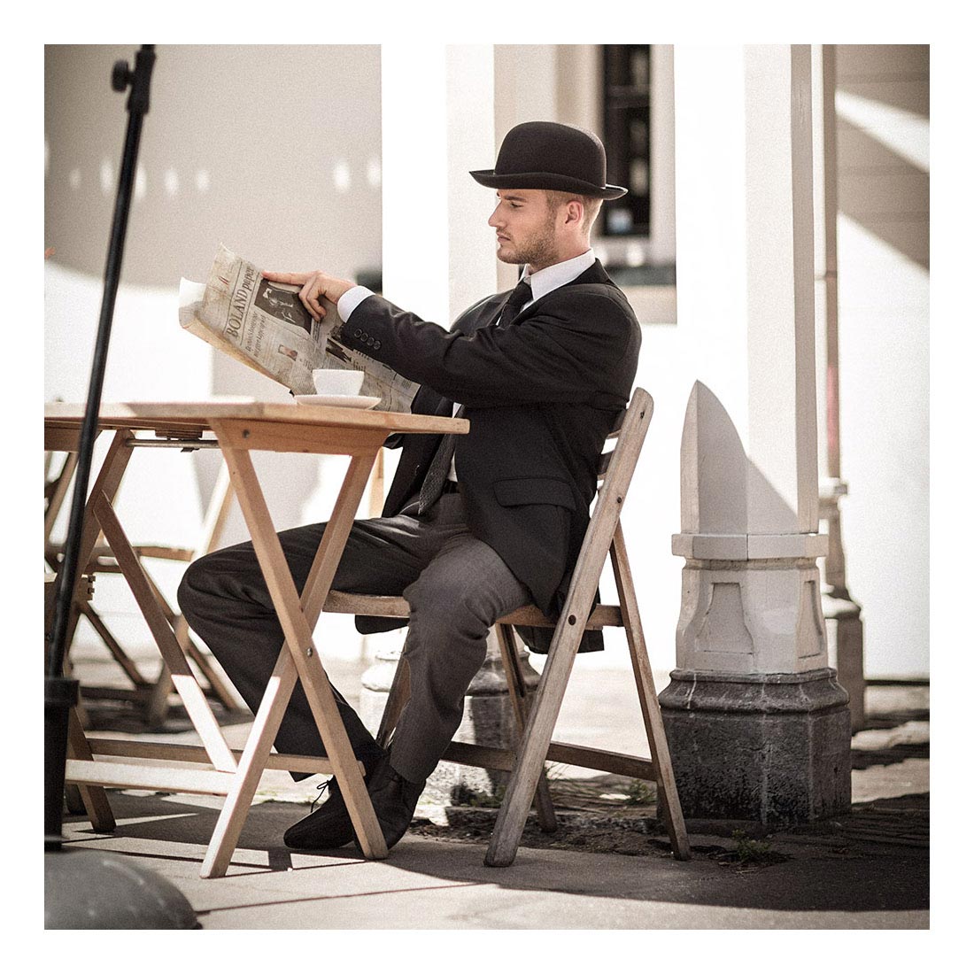 Chapeau melon Boland feutre noir