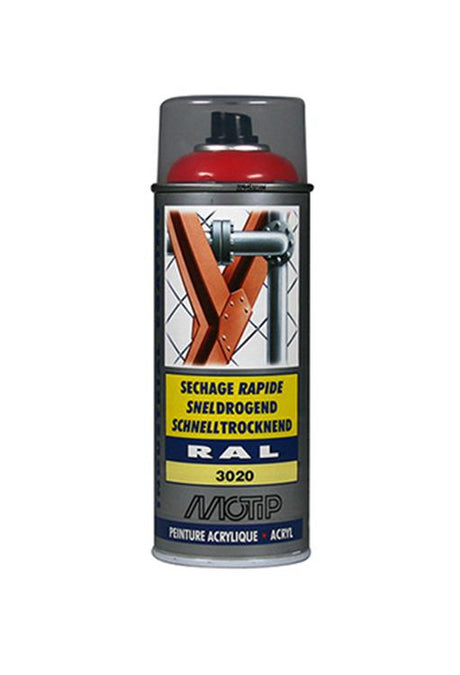 Motip industriel ral3020 400 ml.