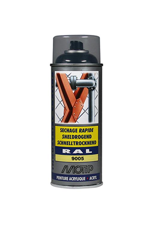 Motip 1051747 - ind. ral 9005 diep zwart hg spuitbus 400 ml | 1 stuks