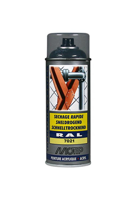 Motip industriel ral7021, bidon 400 ml.