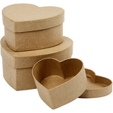 Coeurs Boxes Paper-MaCHÉ, 3e.