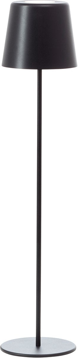 Brilliant kaami - lampadaire d'extérieur - LED 4W - ø 18 cm - 350 lm - 3000k - dimmable en 3 étapes - rechargeable par USB - fonction mémoire - IP44 - noir