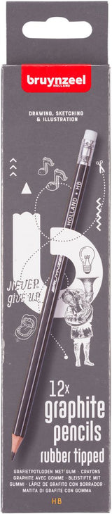 Bruynzeel teens burotek boîte de 6 crayons graphite