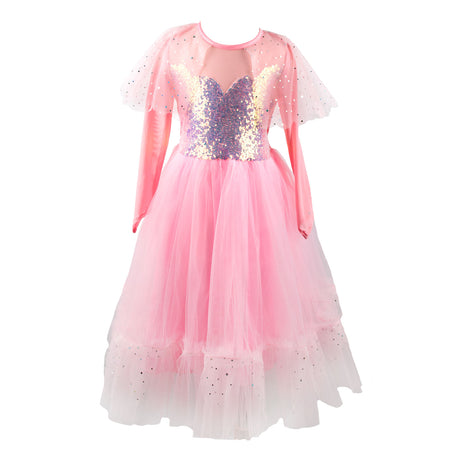 Déguisements de grands prétendants princesse rose élégant, 7-8 ans