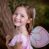 Déguisements de grands prétendants papillon doré avec ailes, 5-7 ans