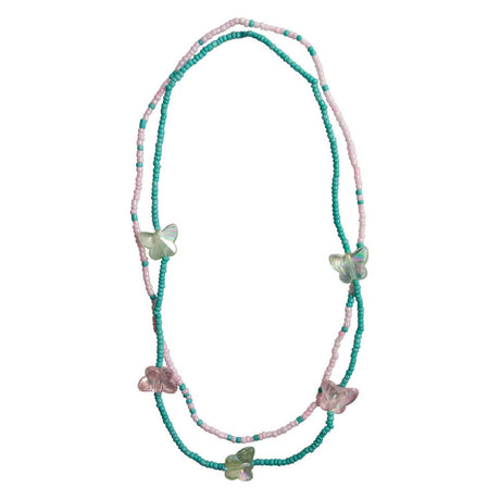 Ensemble de colliers papillons assez timides de grands prétendants - 2 pcs.