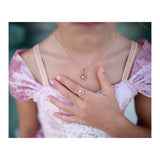 Ensemble collier et bague en forme de flocon de neige pour grands prétendants - 2 pièces.