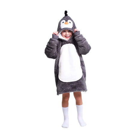 Noxxiez sweat à capuche câlin petit pull pingouin, 3-6 ans