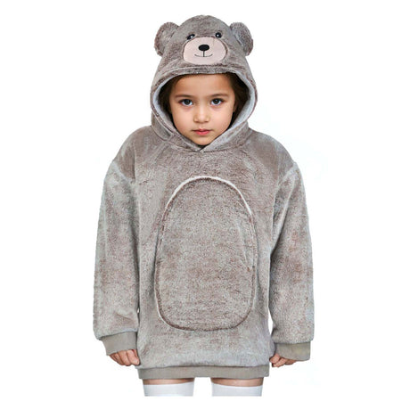 Noxxiez sweat à capuche câlin petit pull ours, 3-6 ans