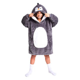 Noxxiez peluche à capuche pull moyen pingouin, jusqu'à 160 cm