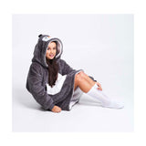 Noxxiez peluche à capuche pull moyen pingouin, jusqu'à 160 cm