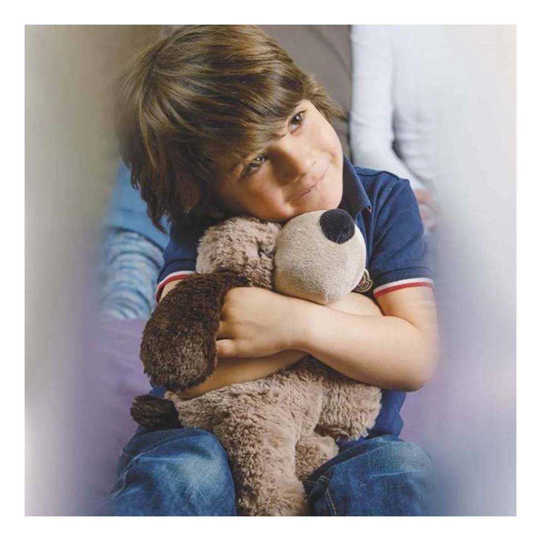 Warmies chien peluche chaude marron