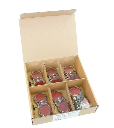 Busch Muller Feu arrière à dynamo Busch Müller Toplight Flat Plus (emballage d'atelier avec 6 pièces) rouge clair