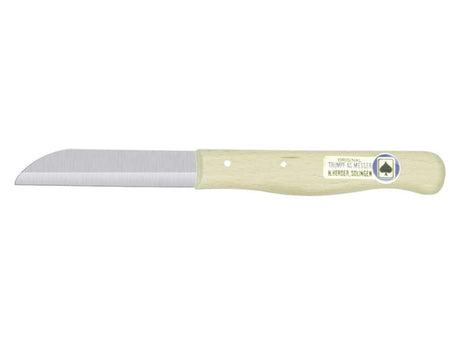 Berger h. couteau d'office bois brut droit lame inox acier carte de 10 pièces