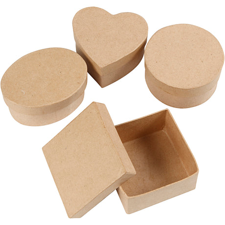 Boîtes moyennes Creativ company, h: 5 cm, d 10-12 cm, 4 pièces 1 boîte