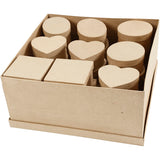 Boîtes de rangement en papier mâché Creativ company, 28 pcs.
