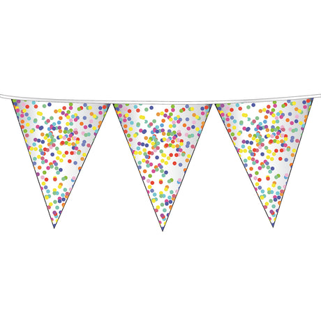 Haza Witbaard Flag Line Confetti, 6mtr.