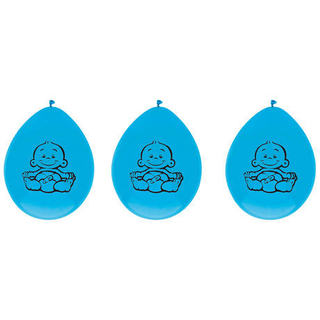 Haza ballons barbe blanche fils, 6 pcs.