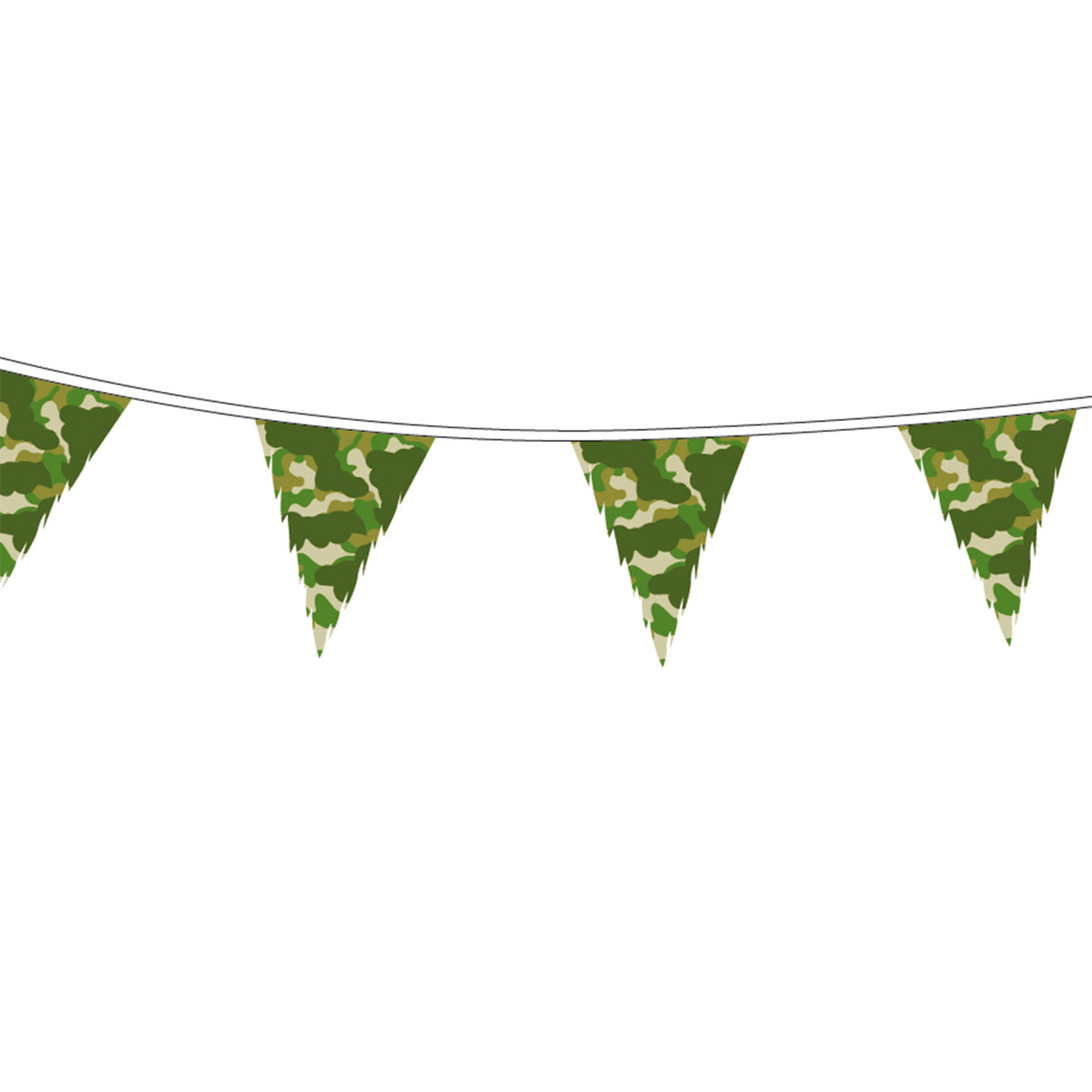 Haza barbe blanche drapeau ligne camouflage, 10mtr.