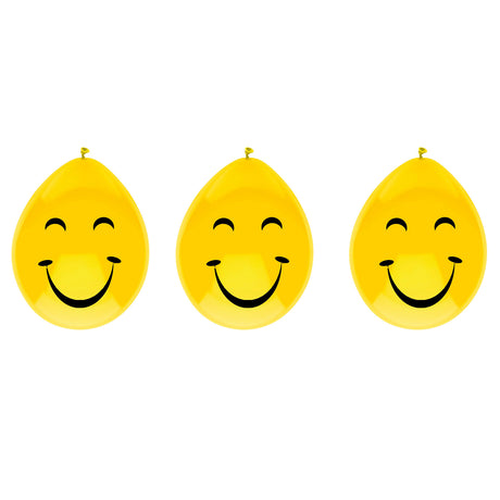 Haza ballons barbe blanche visage souriant, 6pcs.