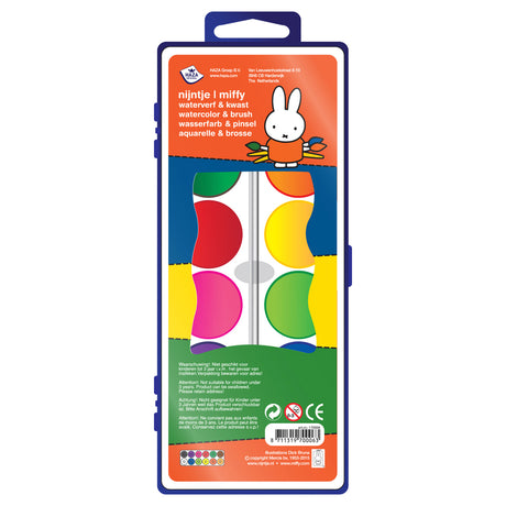 Palette aquarelle barbe blanche Haza Miffy