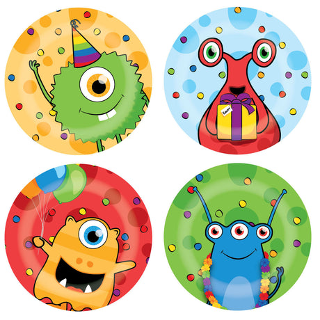 Assiettes de fête Haza Monstre Barbe Blanche, 8 pcs.