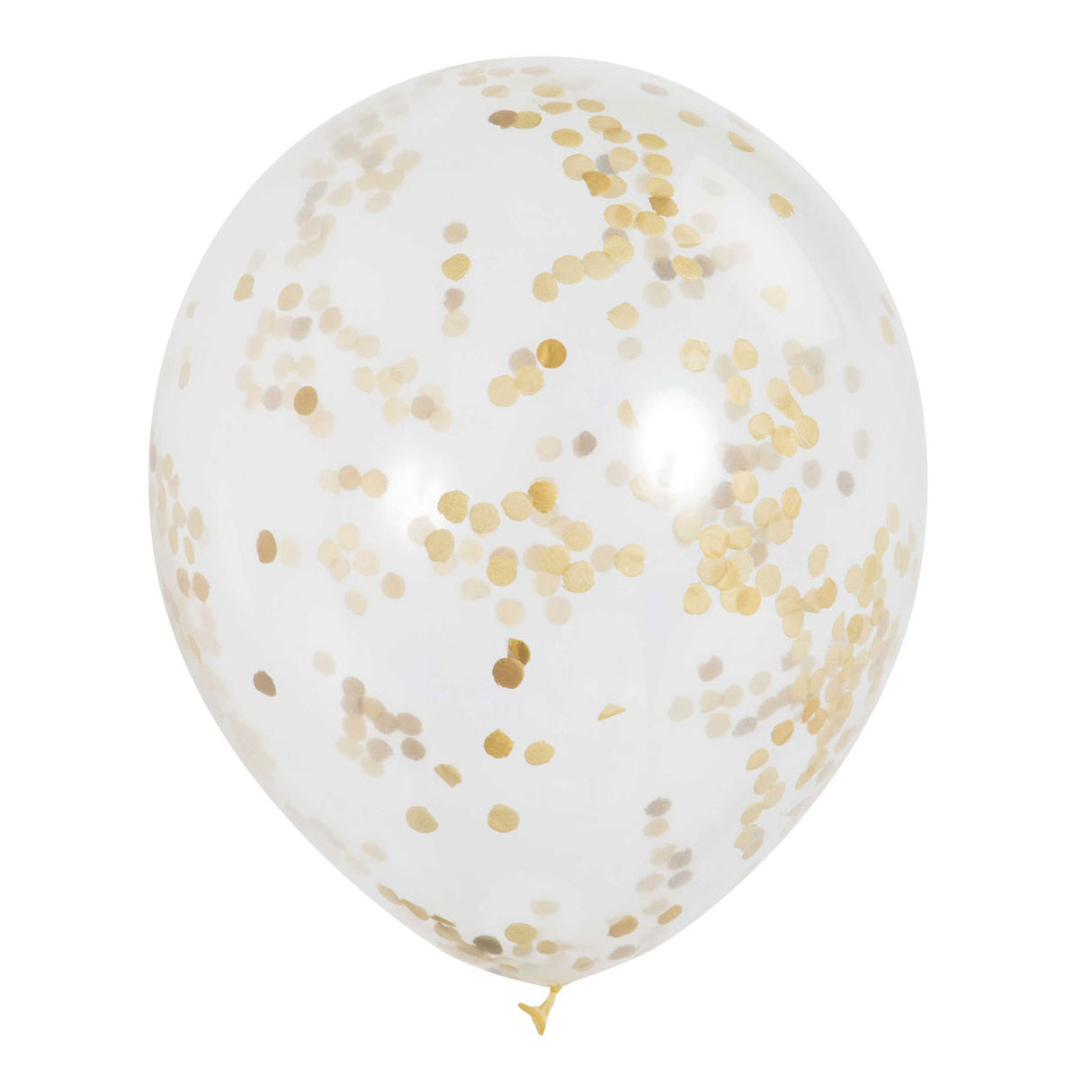 Ballons confettis Haza barbe blanche doré, 6 pcs.