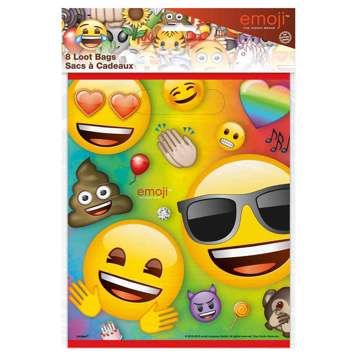 Sachets distributeurs d'emoji barbe blanche Haza, 8 pcs.