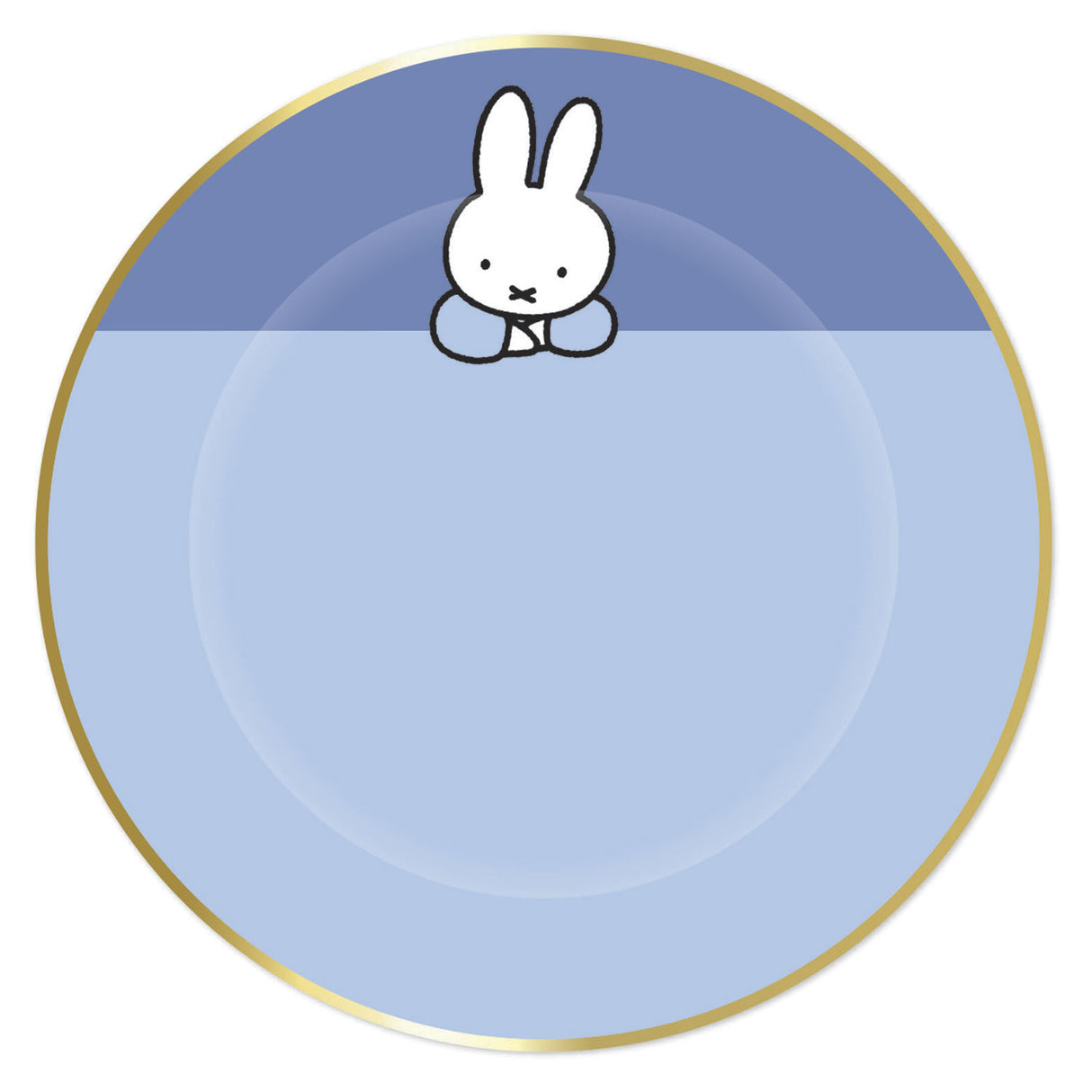 Plaques à barbe blanche Haza Miffy bleu, 8 pcs.