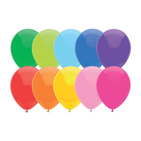 Ballons colorés Haza barbe blanche, 10 pcs.