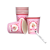 Gobelets princesse barbe blanche Haza, 8 pcs.