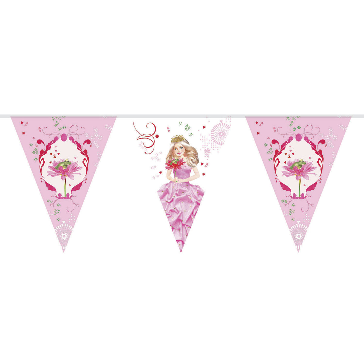 Ligne de drapeau princesse barbe blanche Haza, 10 m.