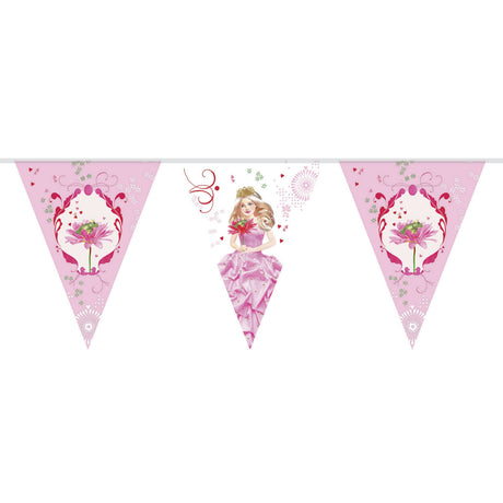 Ligne de drapeau princesse barbe blanche Haza, 10 m.