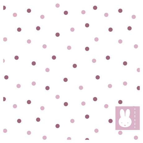 Serviettes à barbe blanche Haza Miffy rose, 20 pcs.