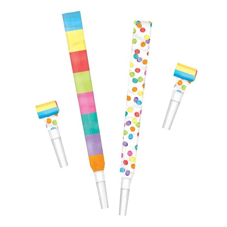 Haza barbe blanche rouleau de confettis de langues, 6 pcs.