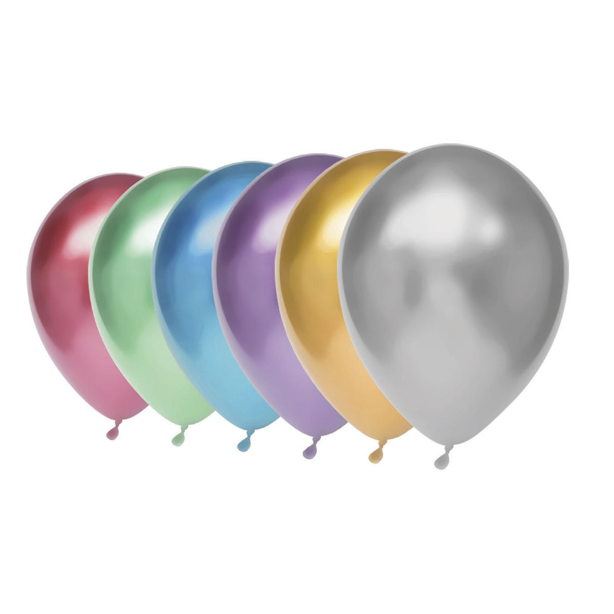 Ballons à barbe blanche Haza métalliques, 6 pcs.