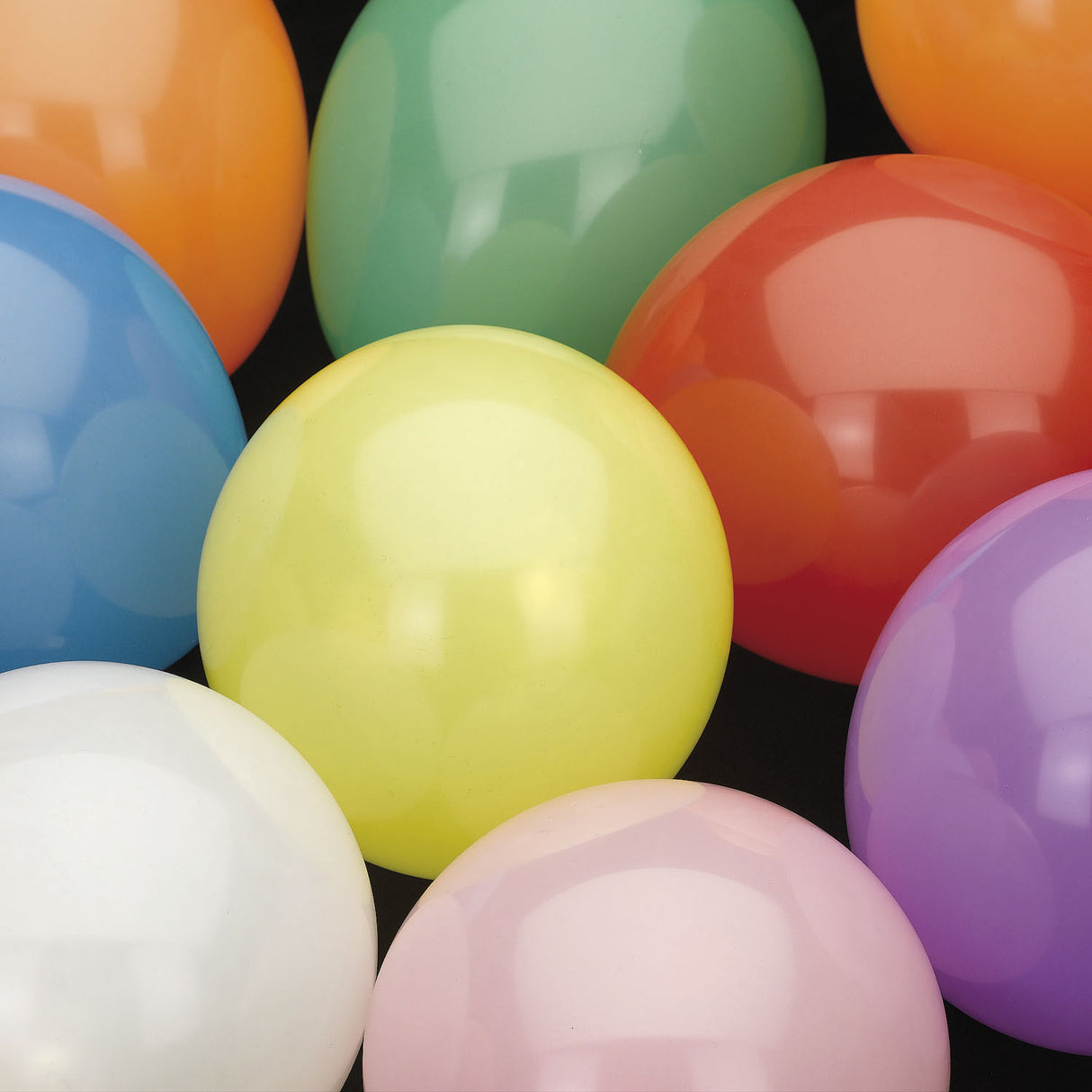 Ballons Haza barbe blanche colorés, 100 pcs.