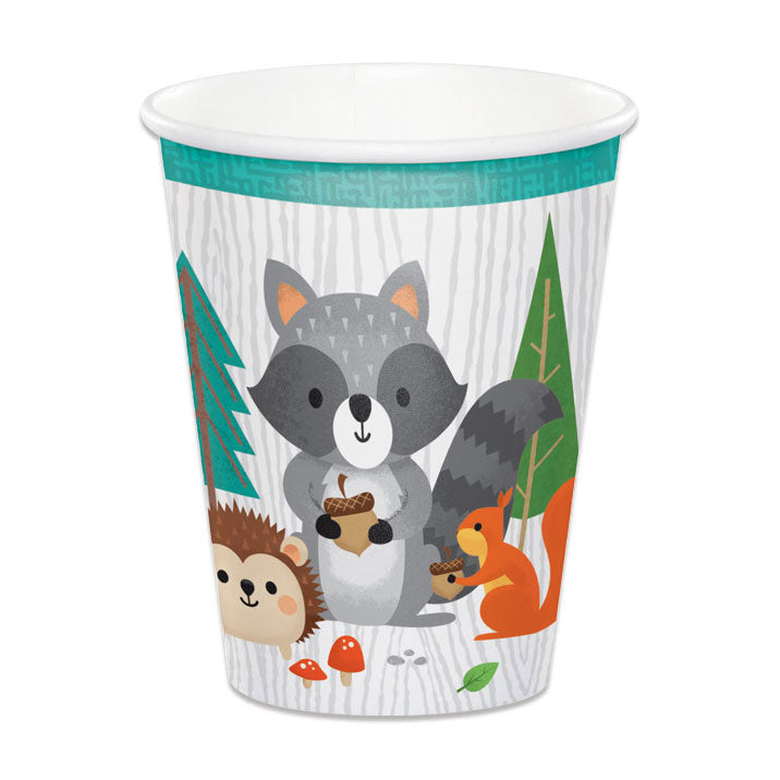 Haza barbe blanche sauvage tasses animaux de la forêt, 8 pcs.