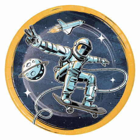 Assiettes d'astronaute Haza barbe blanche, 8 pcs.