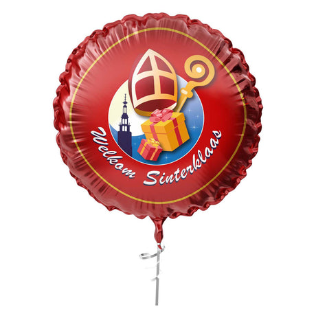 Ballon aluminium Haza Barbe Blanche bienvenue Sinterklaas