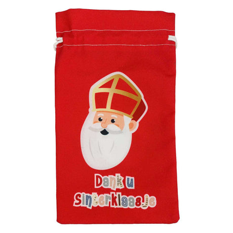 Sac en pain d'épices Haza witbaard merci sinterklaasje sint co. - 15x25cm