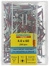 Rotadrill 1039978 - universeelschroef vkpzd vz 4.0x60mm (200) | 4 stuks