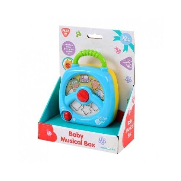 Play baby muziek box met opdraai mechanisme